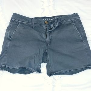 AE Washed Navy stretch chino short